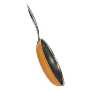 28cm Honey Comb Tri-ply Stainless Steel Fry Pan Orange