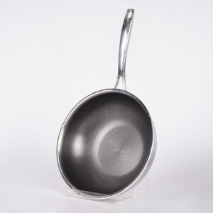 30cm Honey Comb Tri-ply Stainless Steel Wok