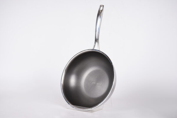 30cm Honey Comb Tri-ply Stainless Steel Wok